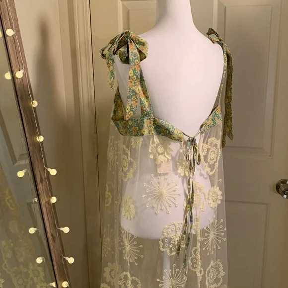 Free People Intimately Bali Flower Fields Maxi Slip - Picture 11 of 13